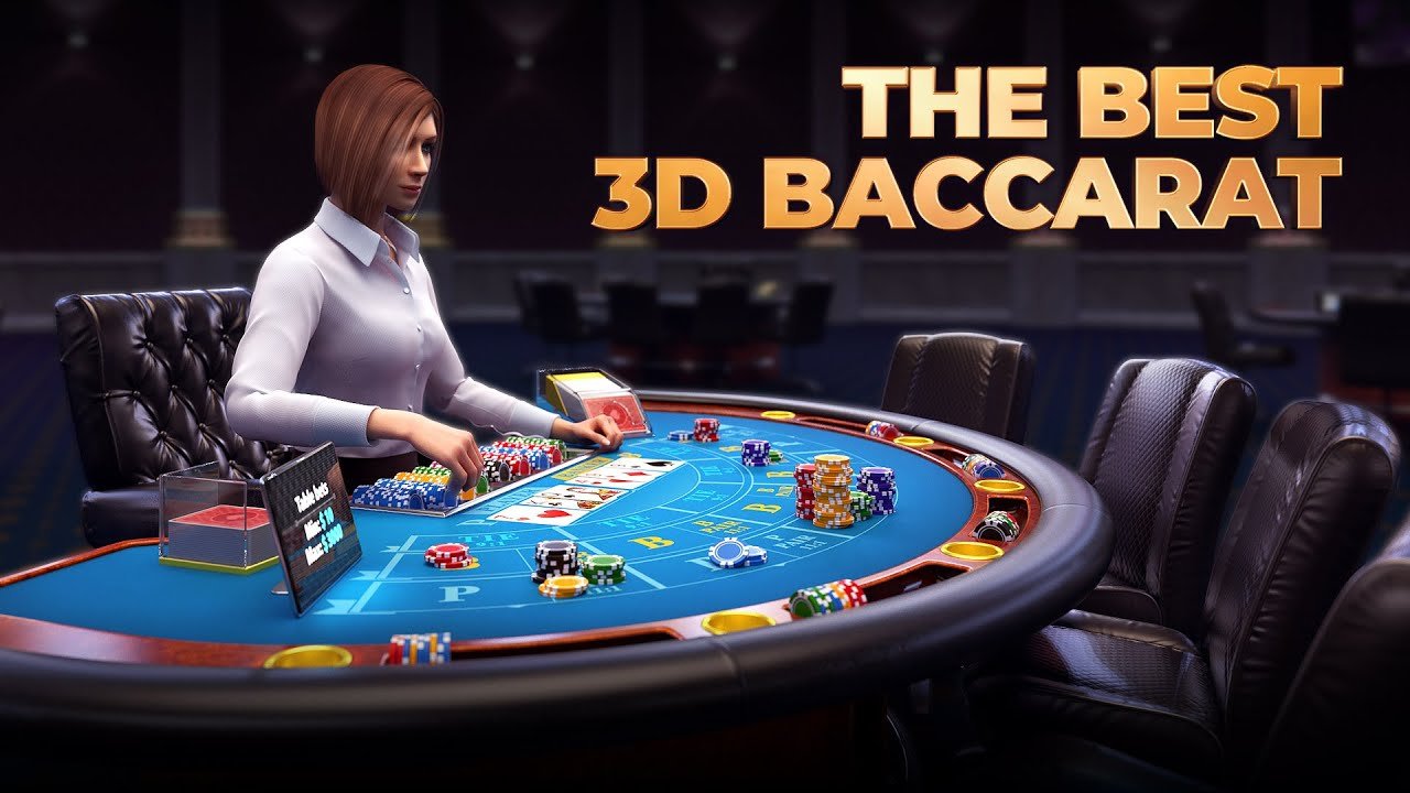 Live Baccarat table with dealer and card game